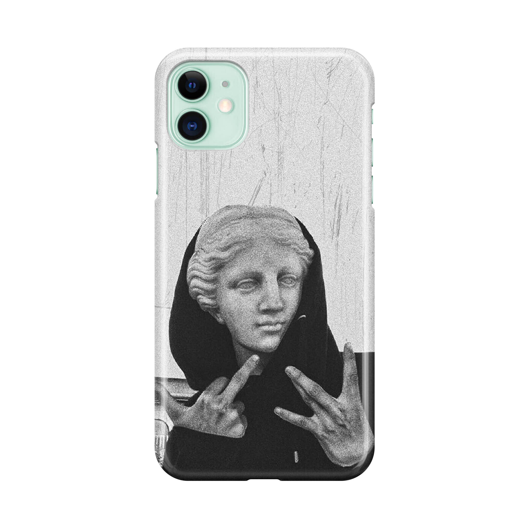 Greek Statue Wearing Hoodie iPhone 12 mini Case