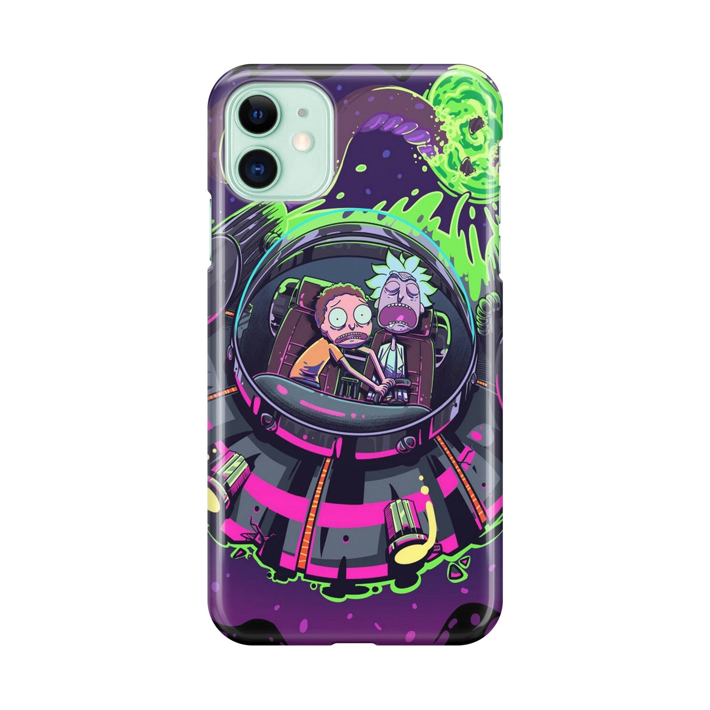 Rick And Morty Spaceship iPhone 11 Case