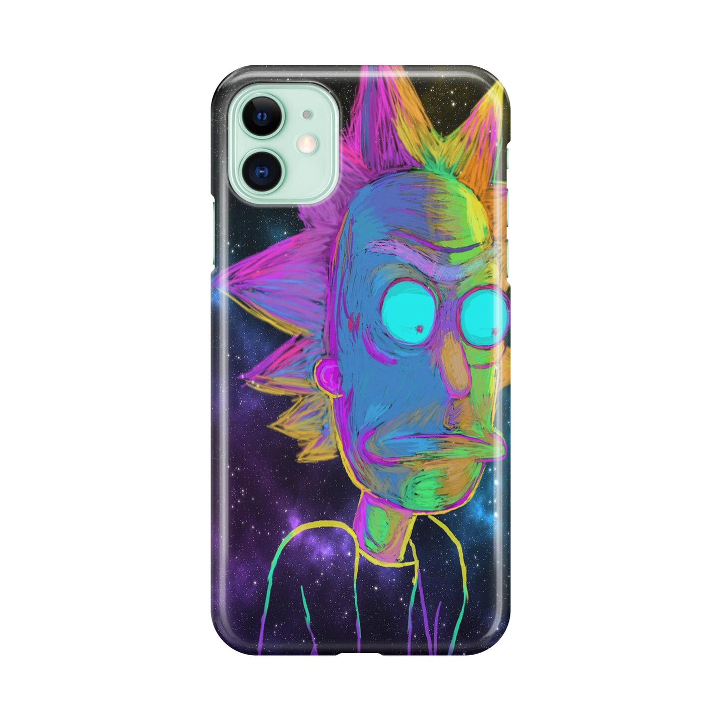 Rick Colorful Crayon Space iPhone 11 Case