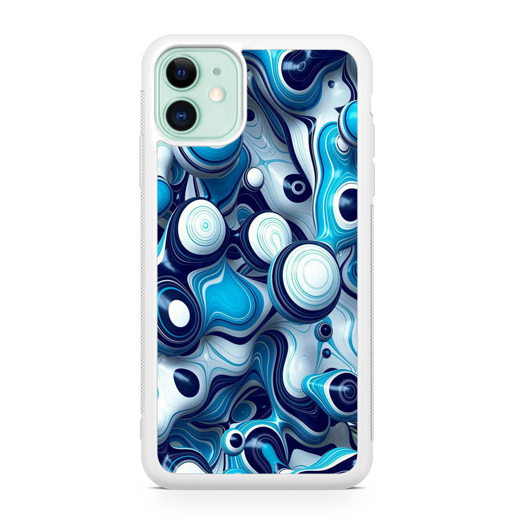 Abstract Art All Blue iPhone 11 Case