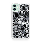 Abstract Art Black White iPhone 12 mini Case