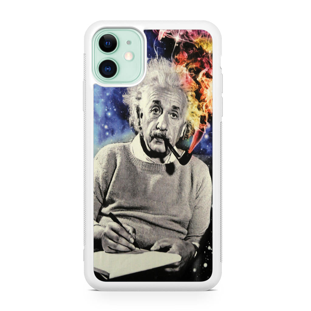 Albert Einstein Smoking iPhone 11 Case