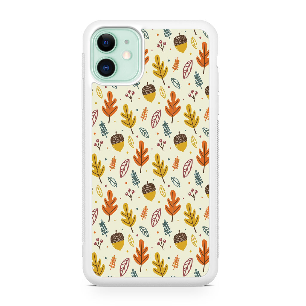 Autumn Things Pattern iPhone 12 Case