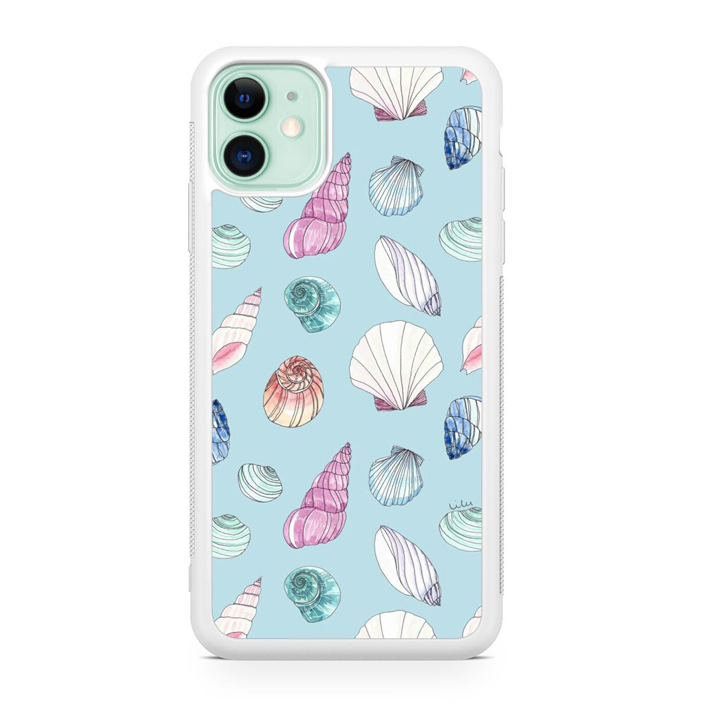 Beach Shells Pattern iPhone 11 Case