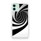 Black and White Twist iPhone 11 Case