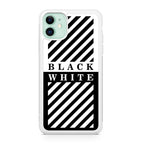 Black White Stripes iPhone 12 Case