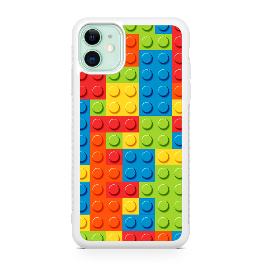 Blocks Rainbow Pattern iPhone 11 Case