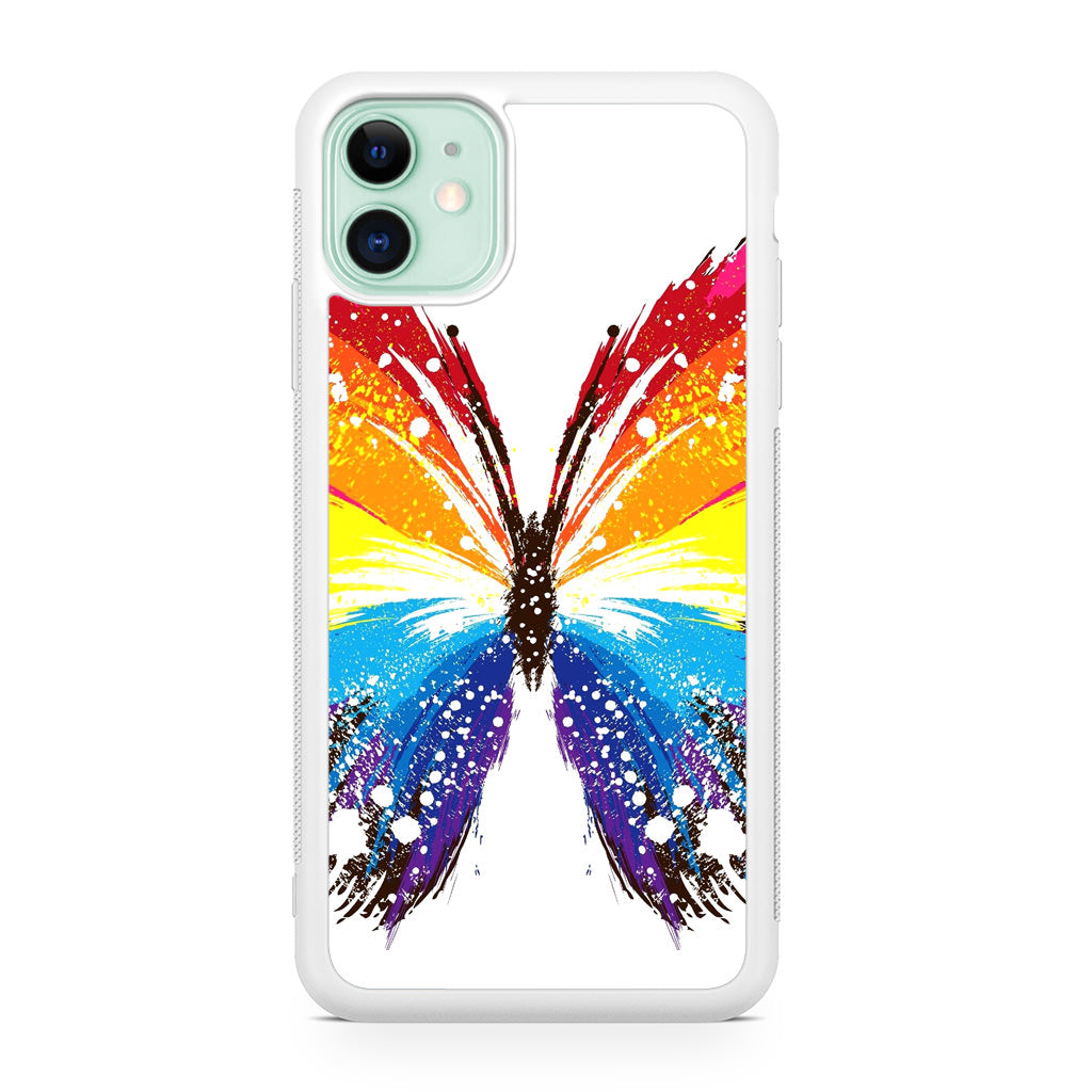 Butterfly Abstract Colorful iPhone 11 Case