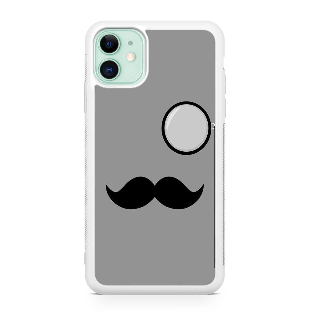 Classy Mustache iPhone 11 Case