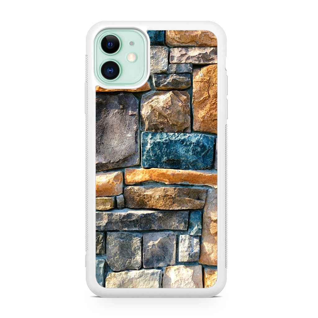 Colored Stone Piles iPhone 11 Case