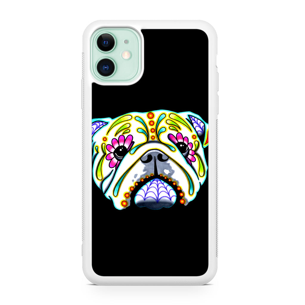 Colorful Bulldog Art iPhone 11 Case