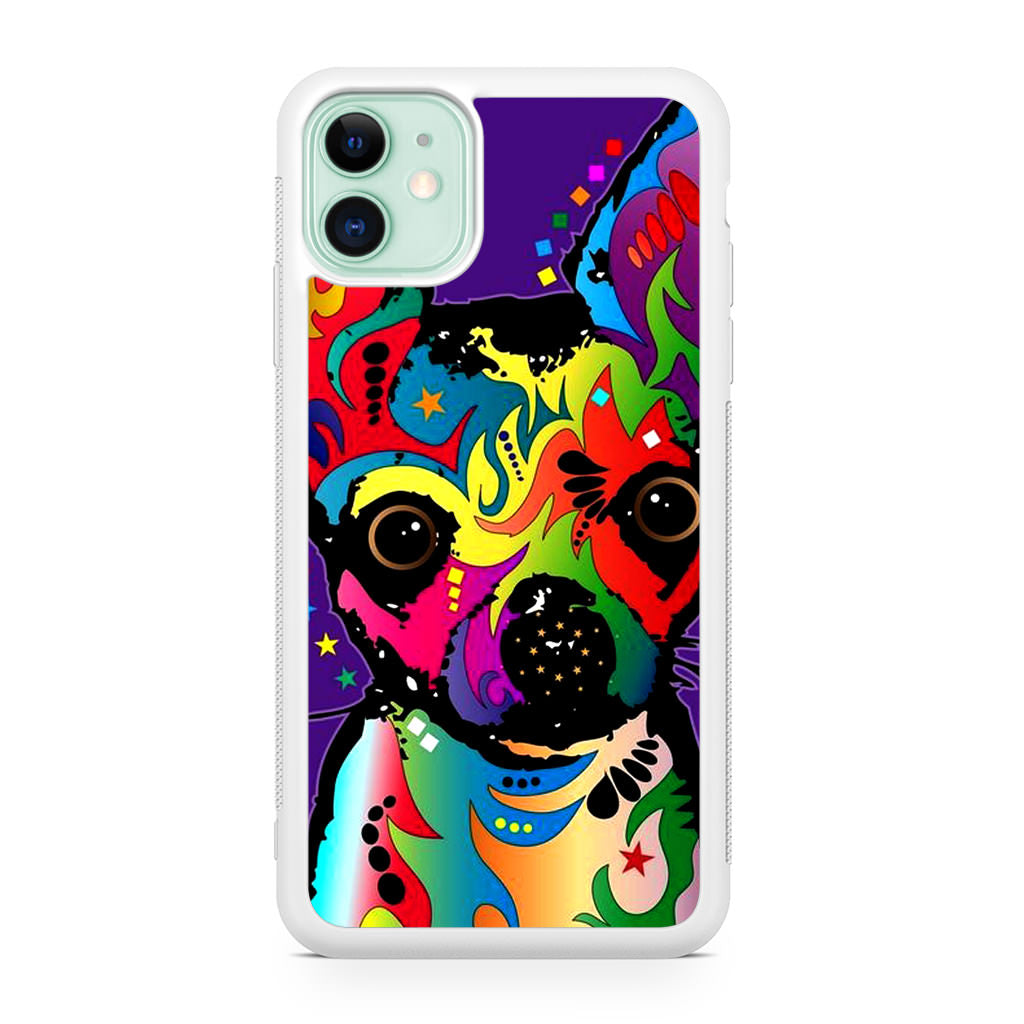 Colorful Chihuahua iPhone 11 Case