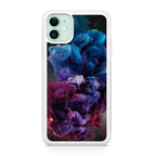 Colorful Dust Art on Black iPhone 12 Case