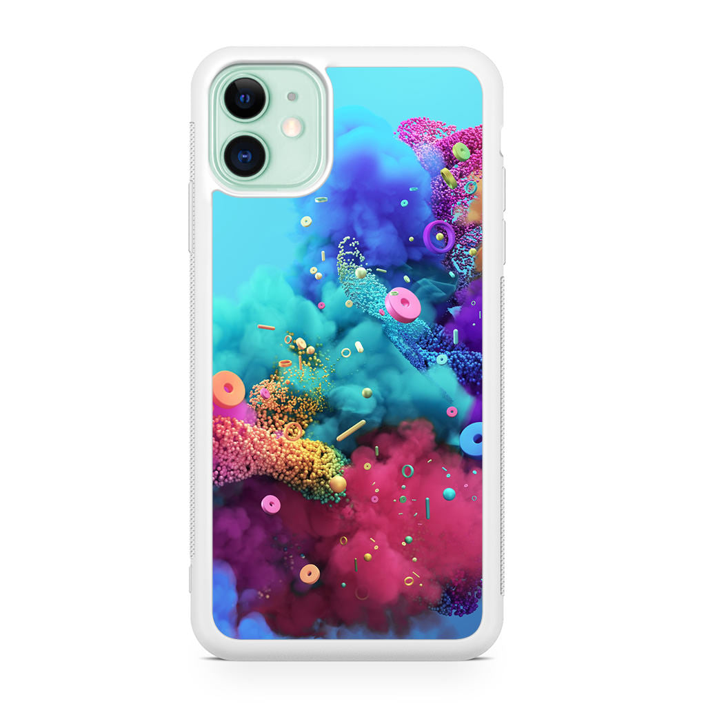 Colorful Smoke Boom iPhone 11 Case