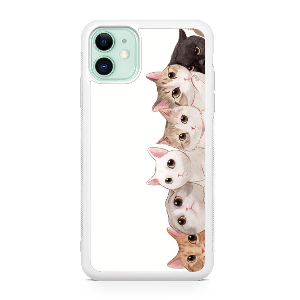 Cute Cats Vertical iPhone 11 Case