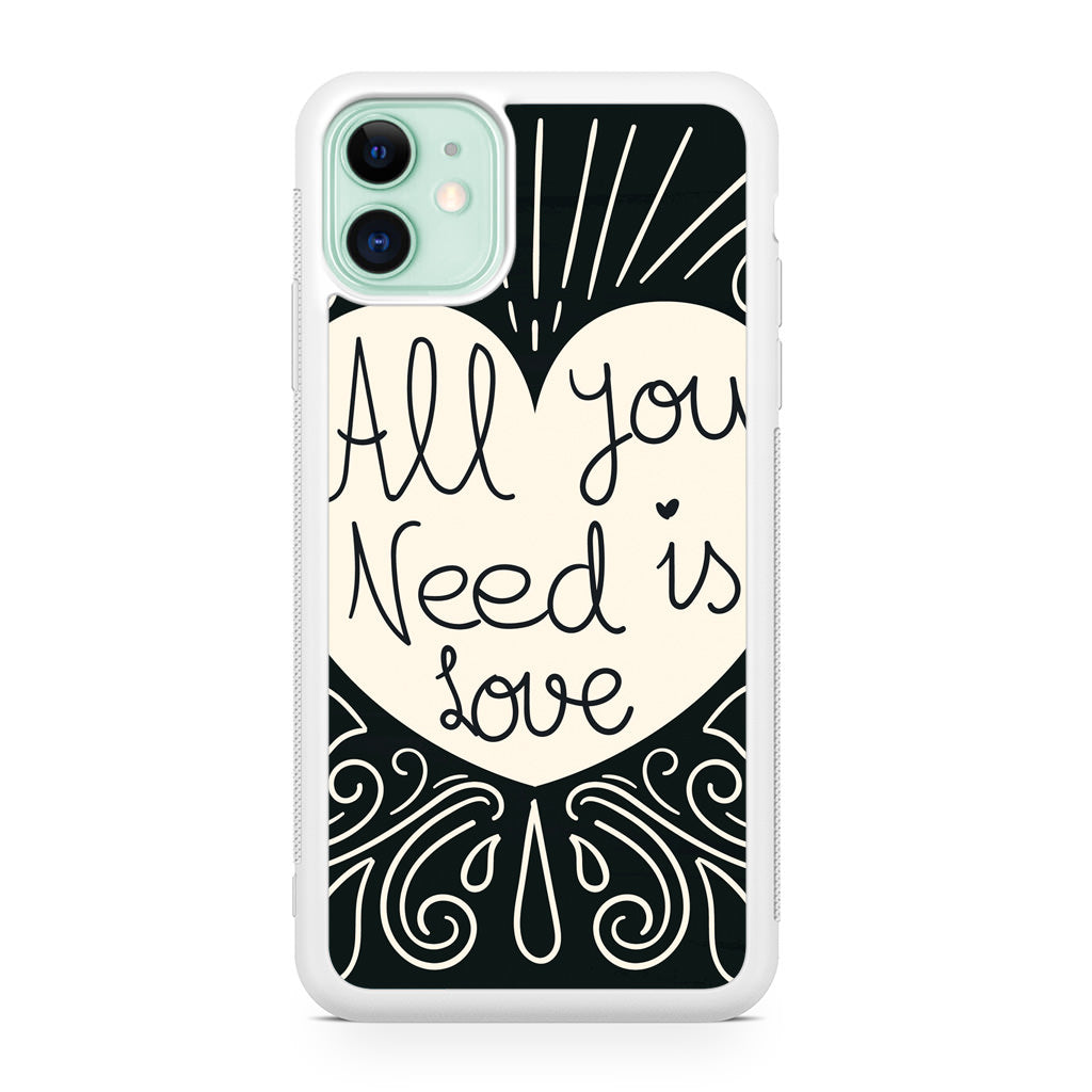 Drawn Love iPhone 11 Case