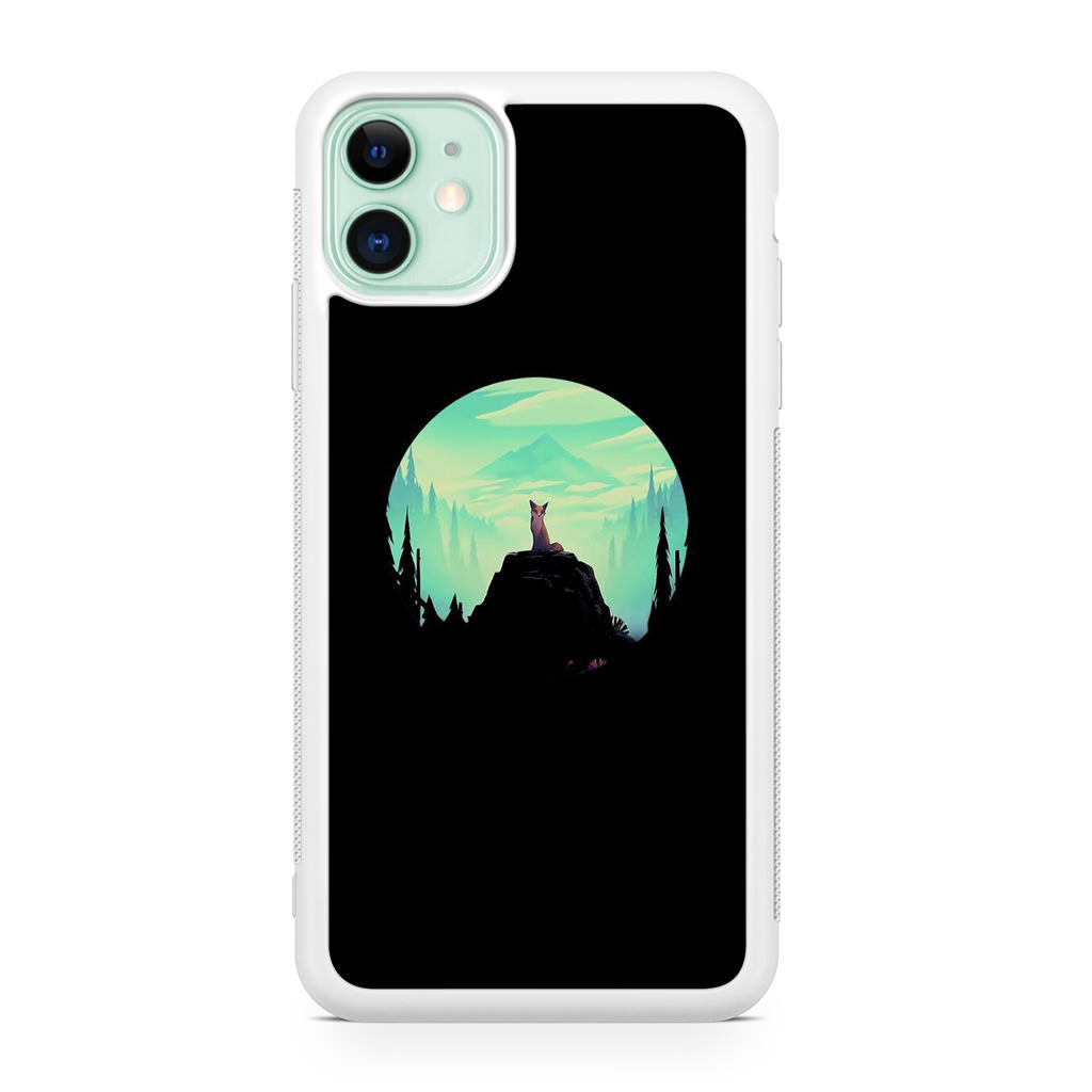 Fox on the Rock iPhone 11 Case