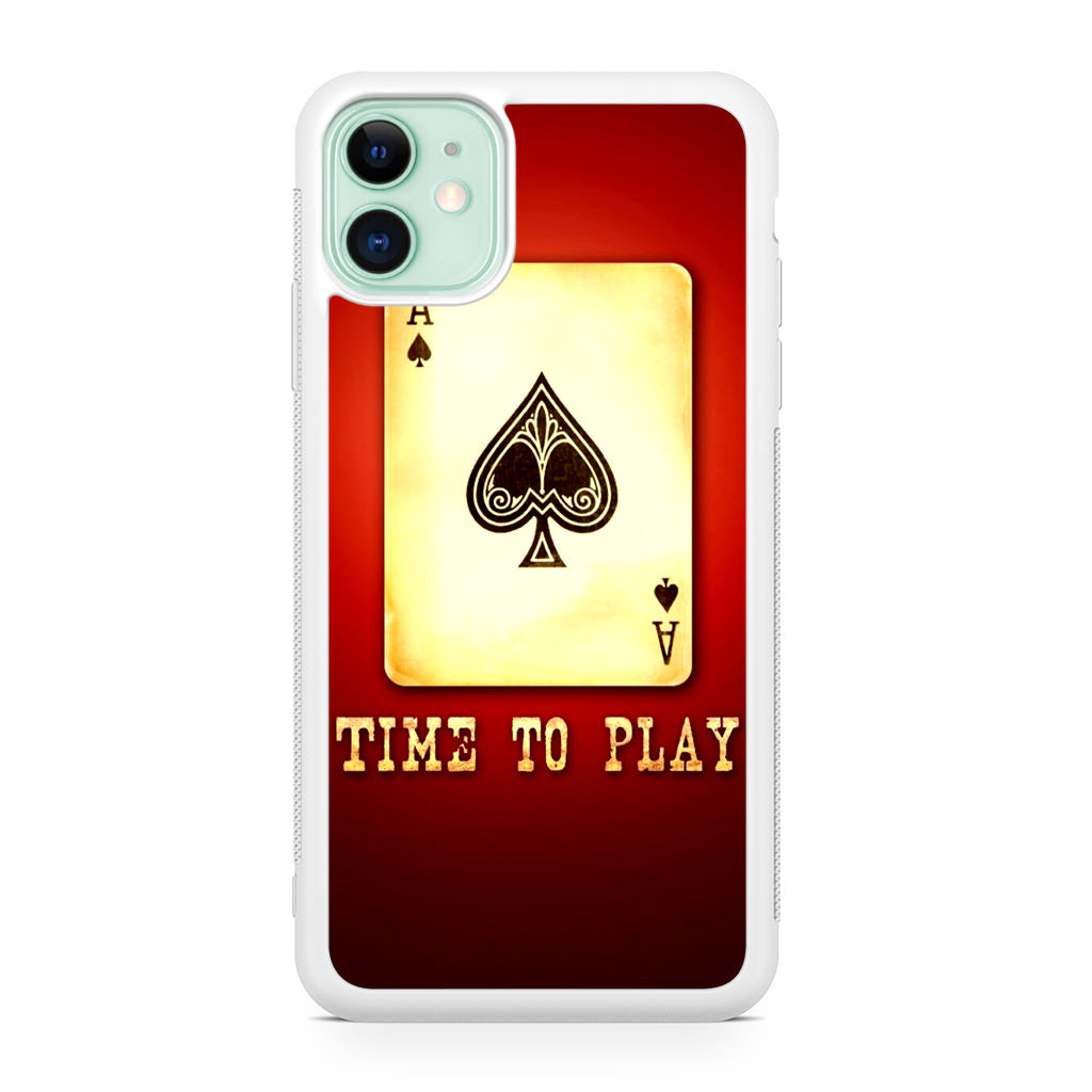 Game Card Time To Play iPhone 11 Case