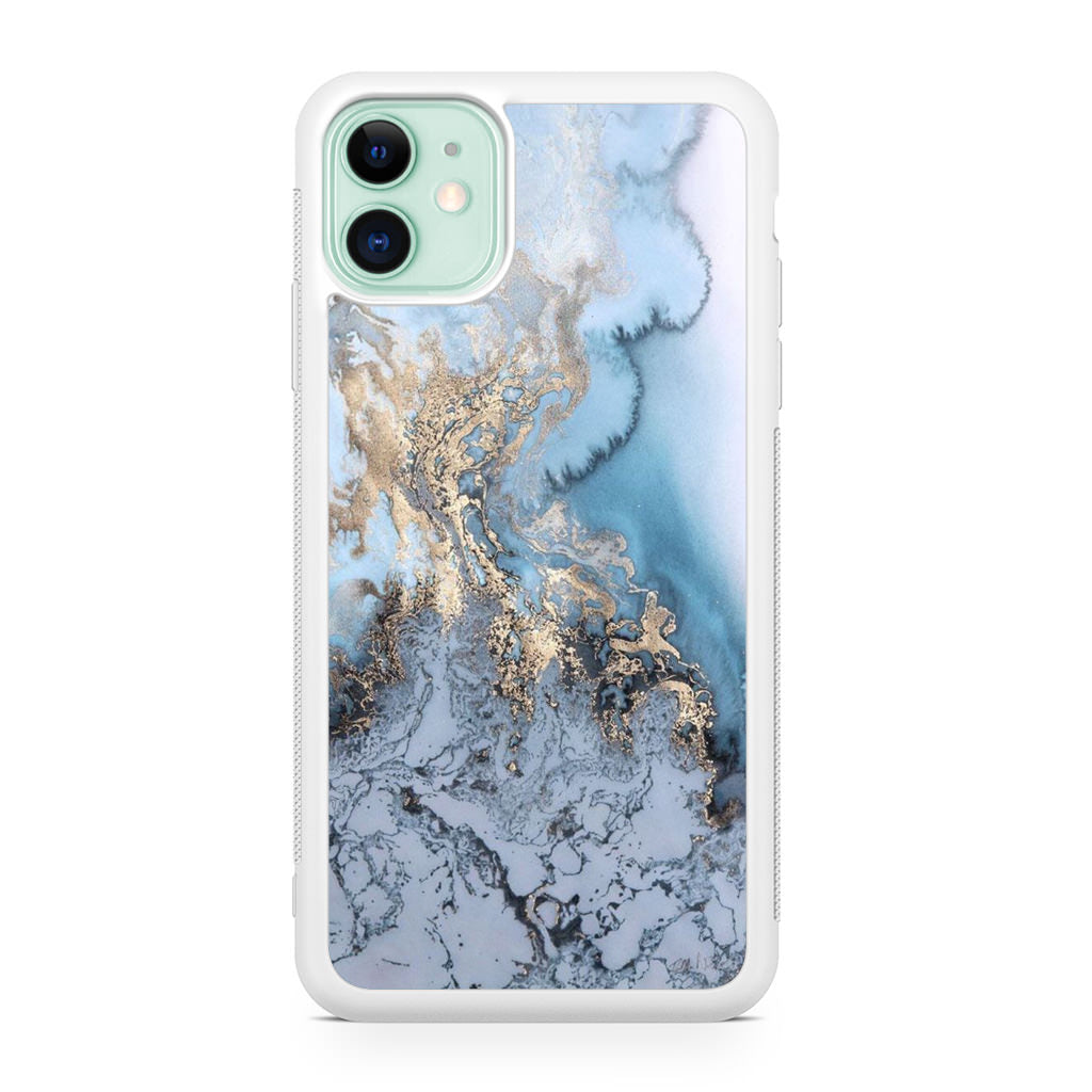 Golden Azure Marble iPhone 12 mini Case
