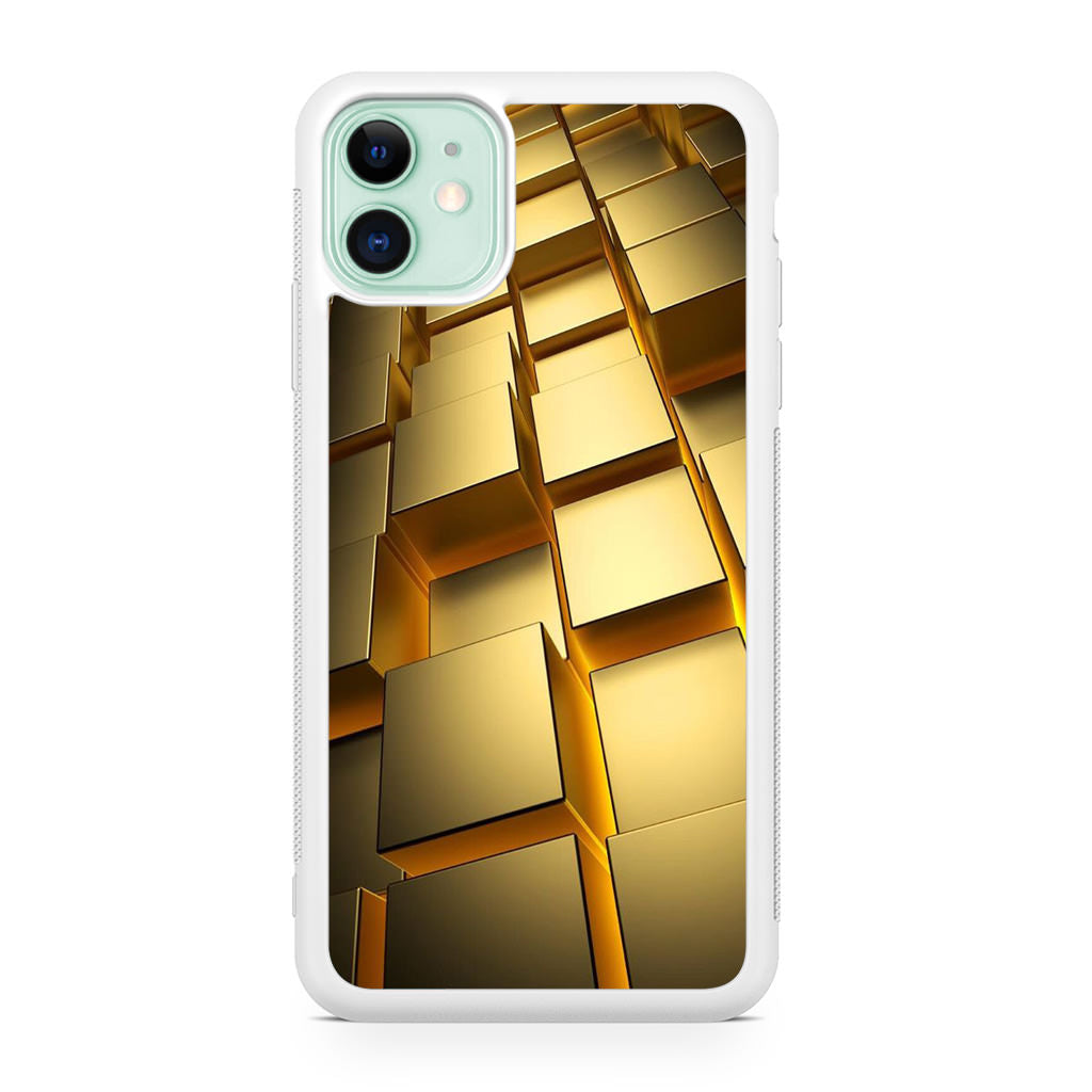 Golden Cubes iPhone 11 Case