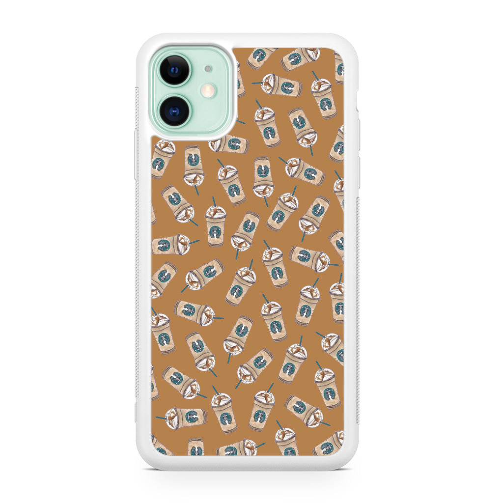 Iced Cappuccinos Lover Pattern iPhone 11 Case