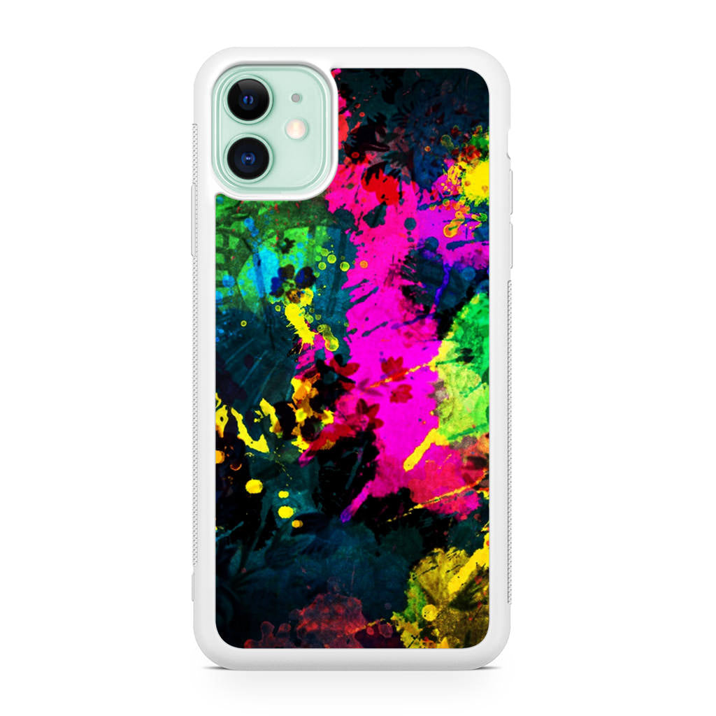 Mixture Colorful Paint iPhone 11 Case