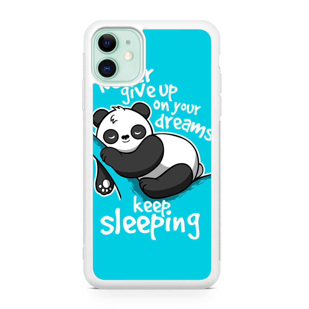 Panda Keep Sleeping iPhone 11 Case