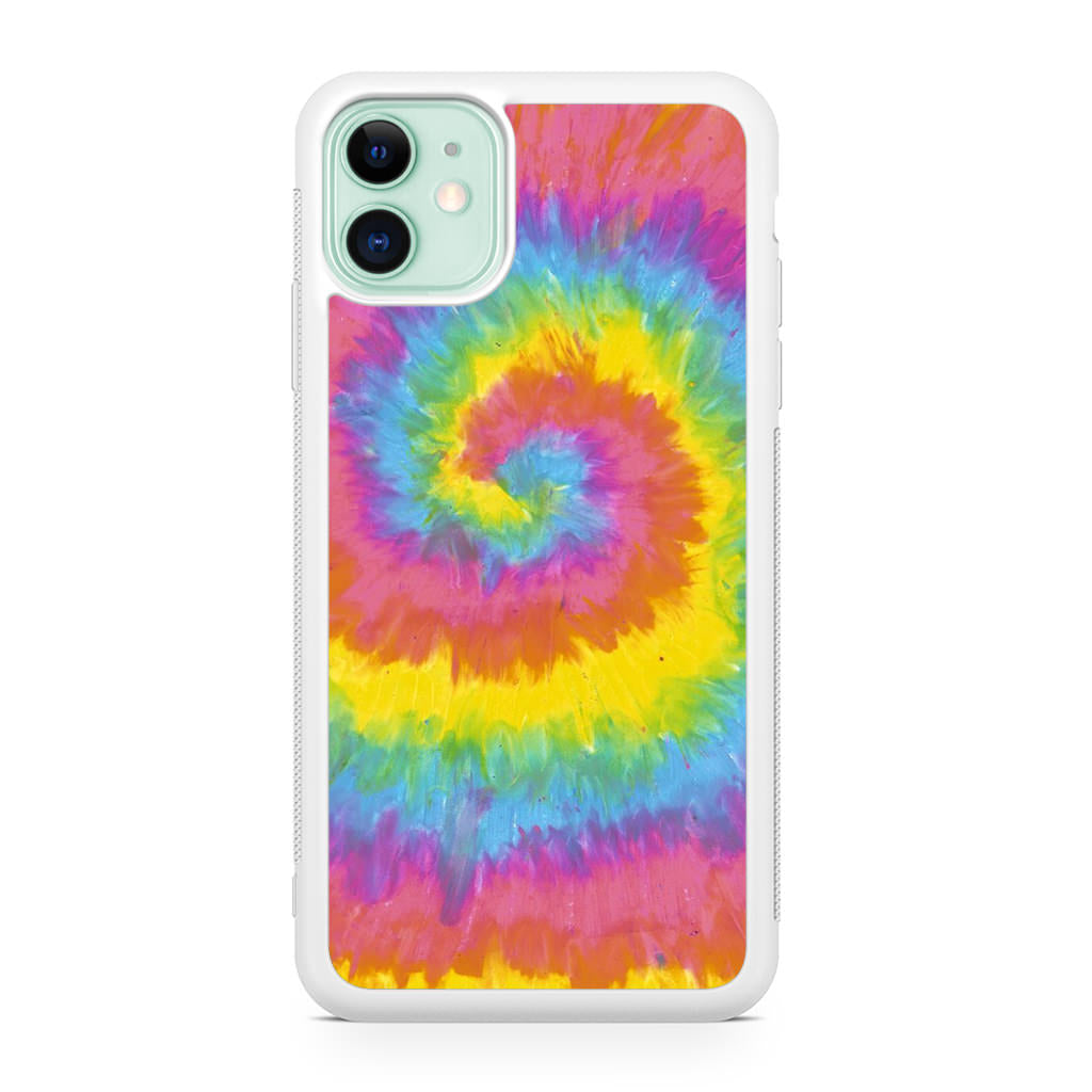 Pastel Rainbow Tie Dye iPhone 11 Case