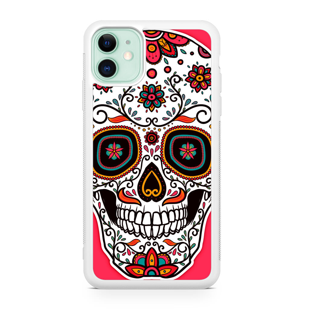 Pink Sugar Skull iPhone 11 Case