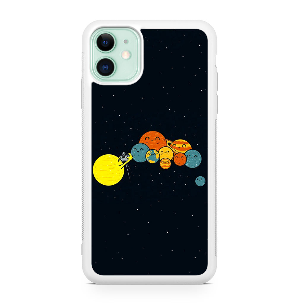 Planet Cute Illustration iPhone 11 Case