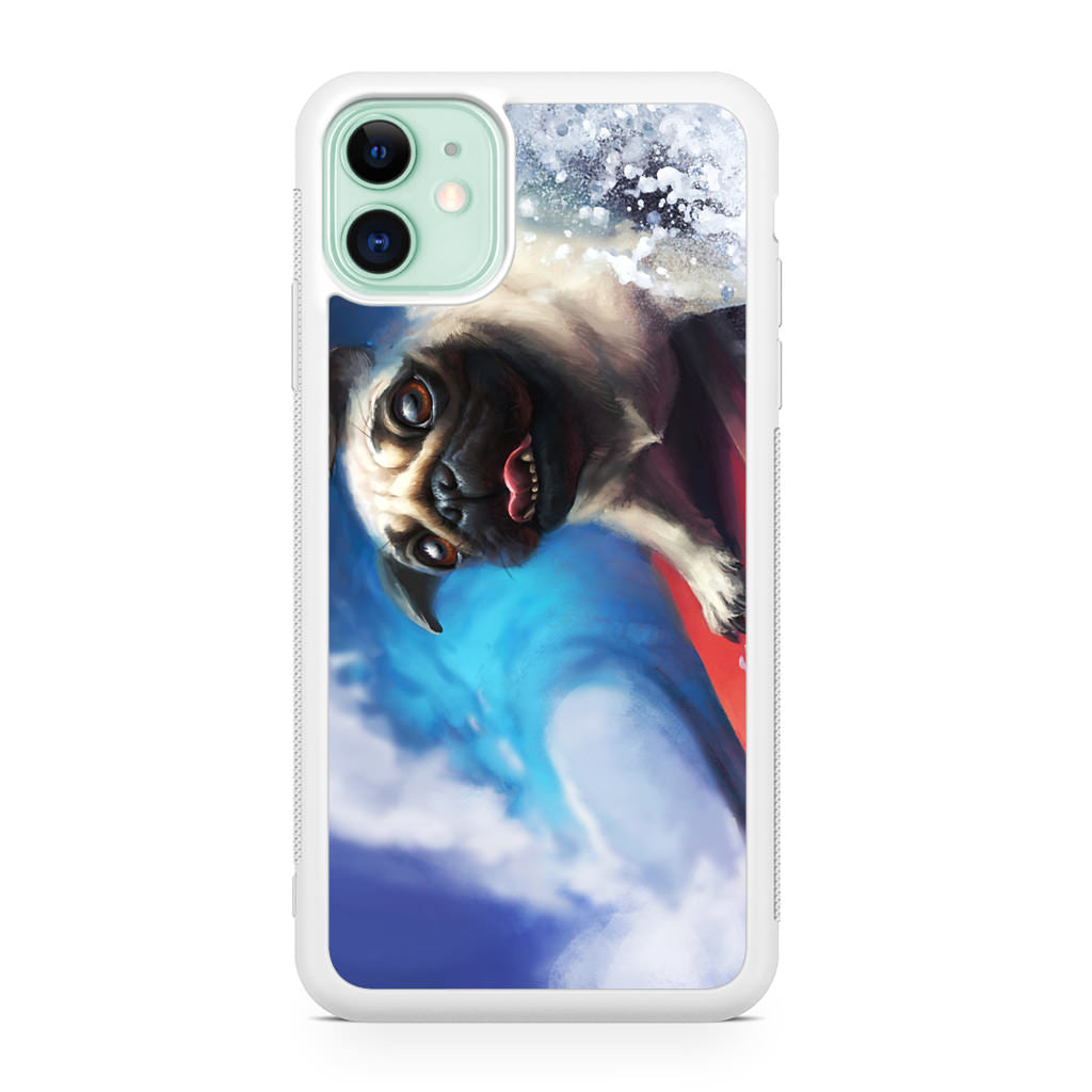 Pug Surfers iPhone 11 Case