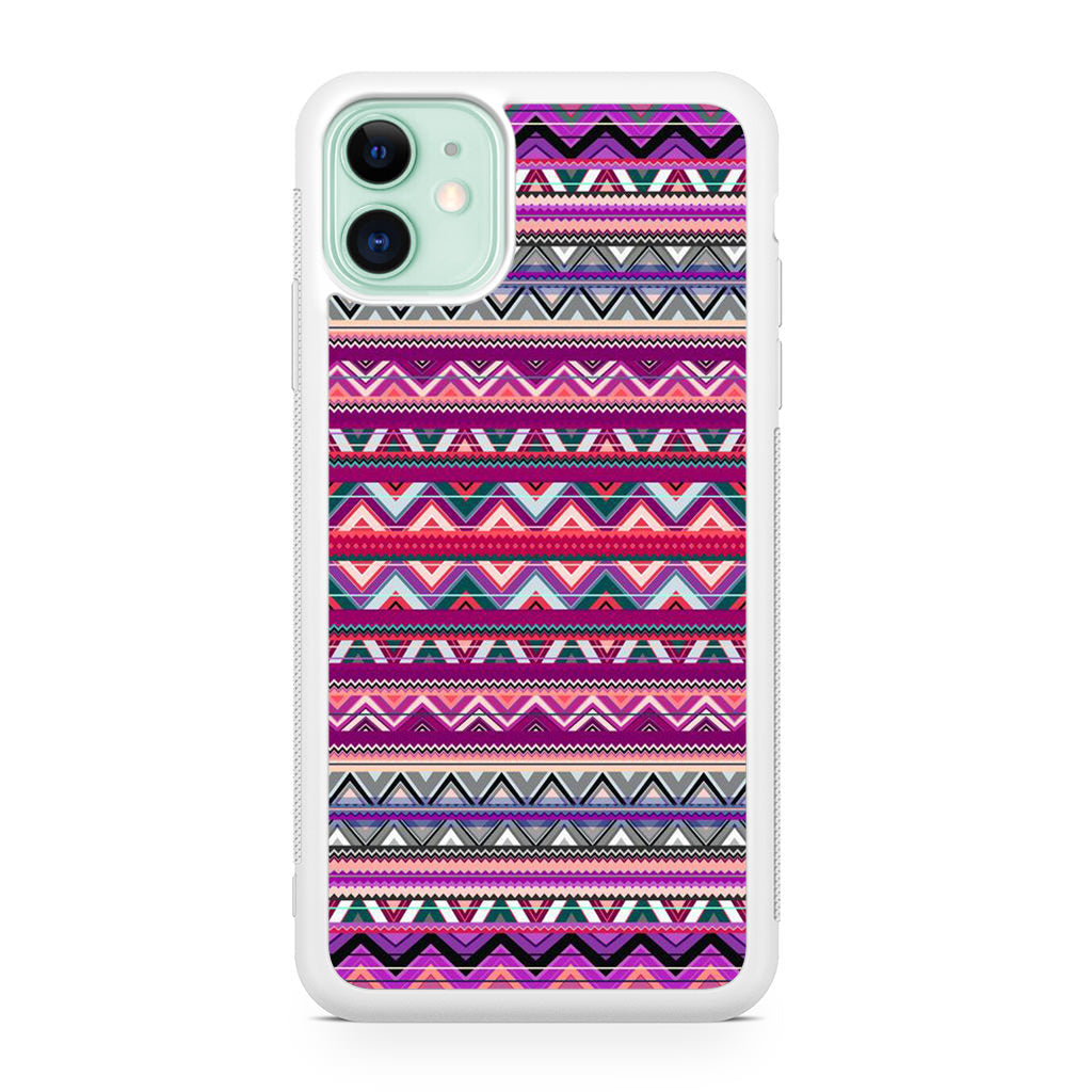 Purple Aztec Art iPhone 11 Case