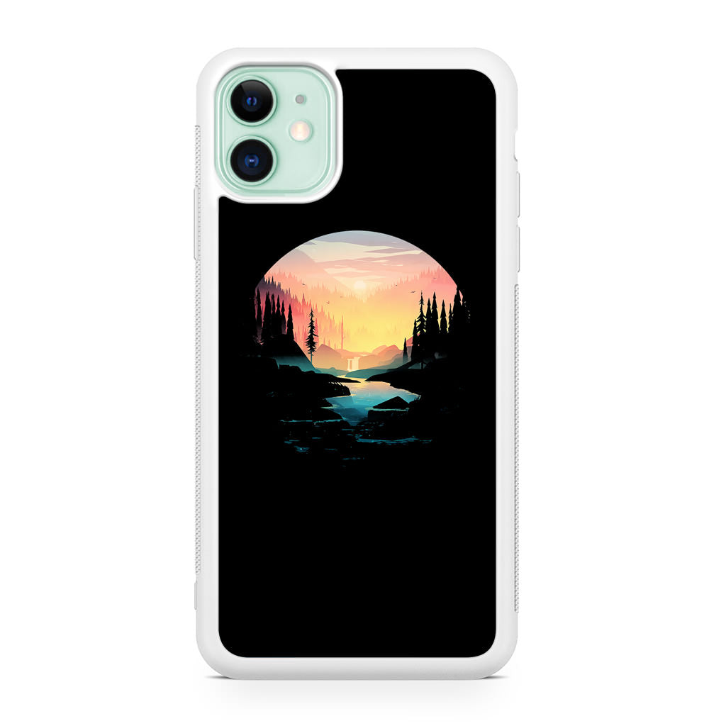 River Path at Dusk iPhone 12 mini Case