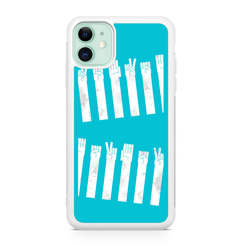 Rock Paper Scissors Zebra Crossing iPhone 11 Case