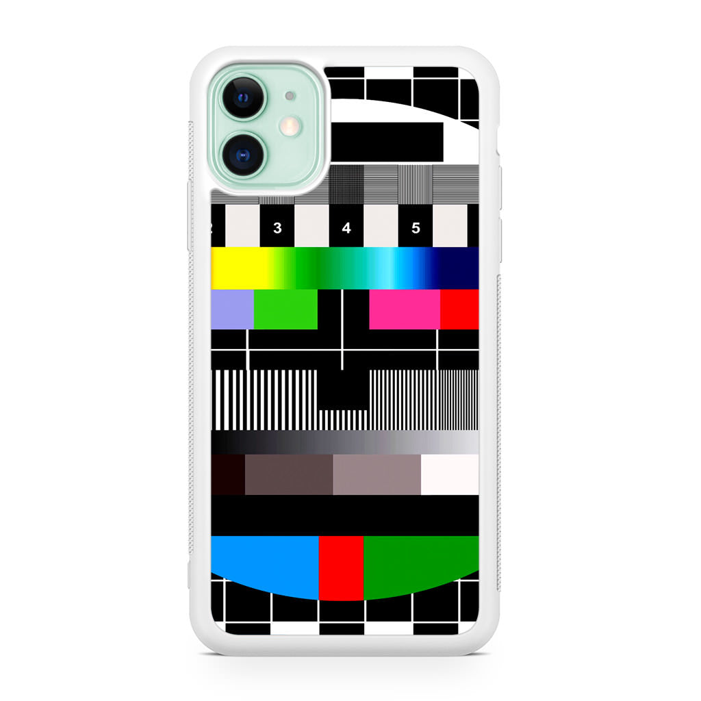 Scheme Pause TV Colorful Mesh iPhone 11 Case