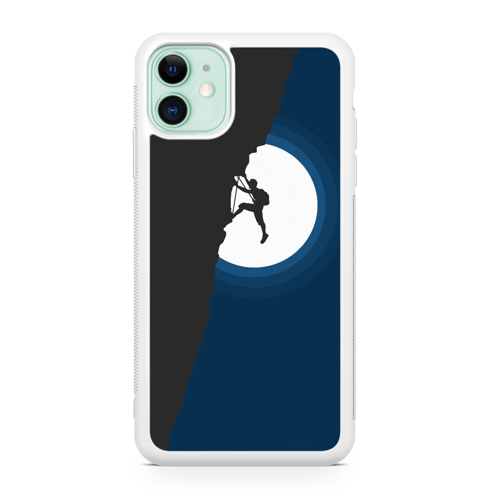 Silhouette of Climbers iPhone 11 Case