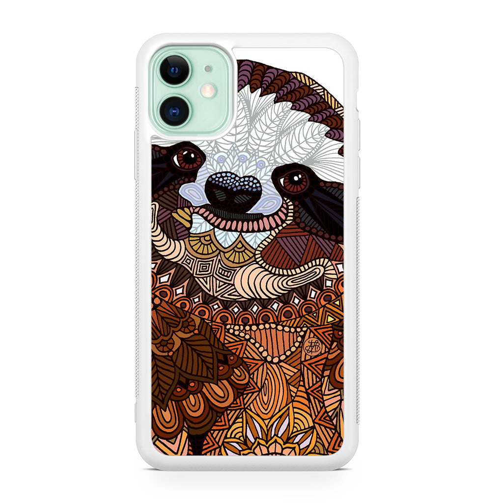 Sloth Ethnic Pattern iPhone 11 Case