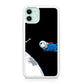 Space Dog Chasing A Bone iPhone 12 mini Case