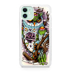 Sugar Skull Owl Tattoo iPhone 11 Case