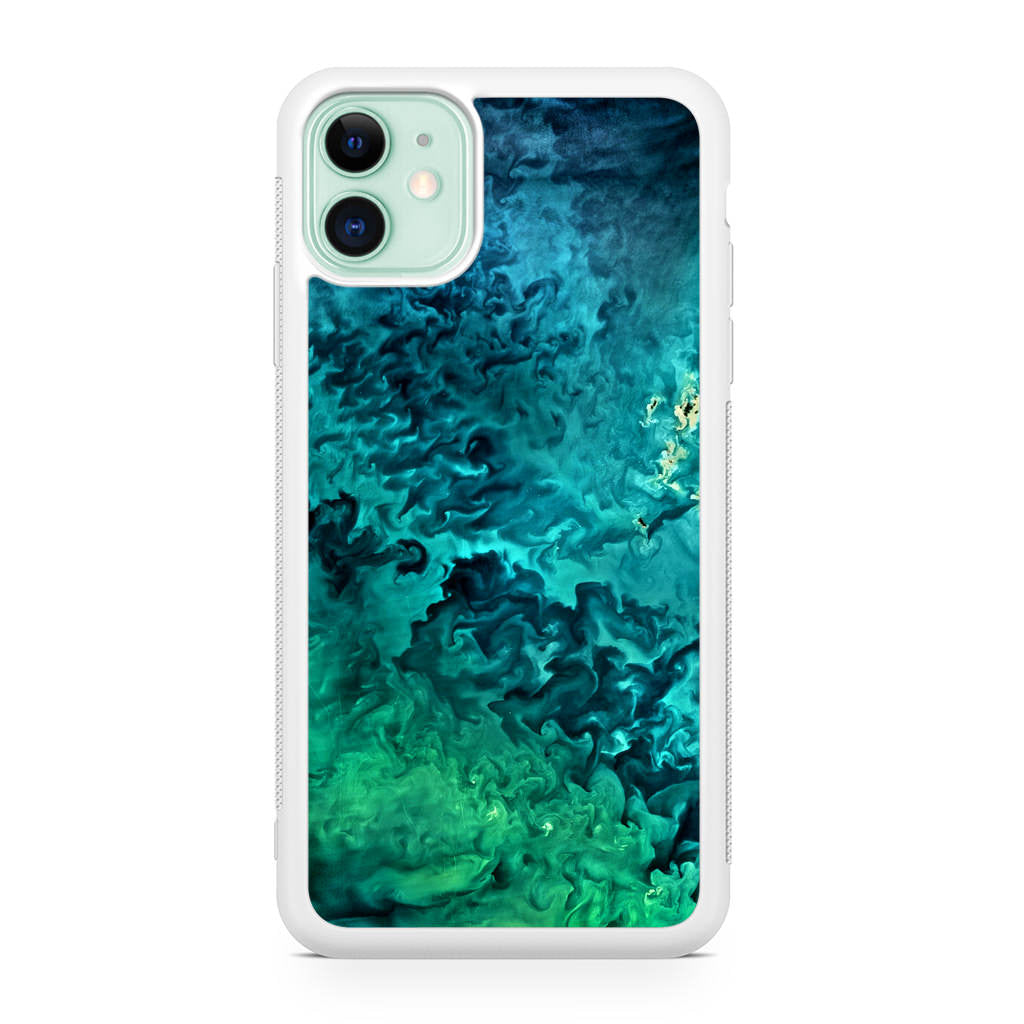 Swirls In The Yellow Sea iPhone 11 Case