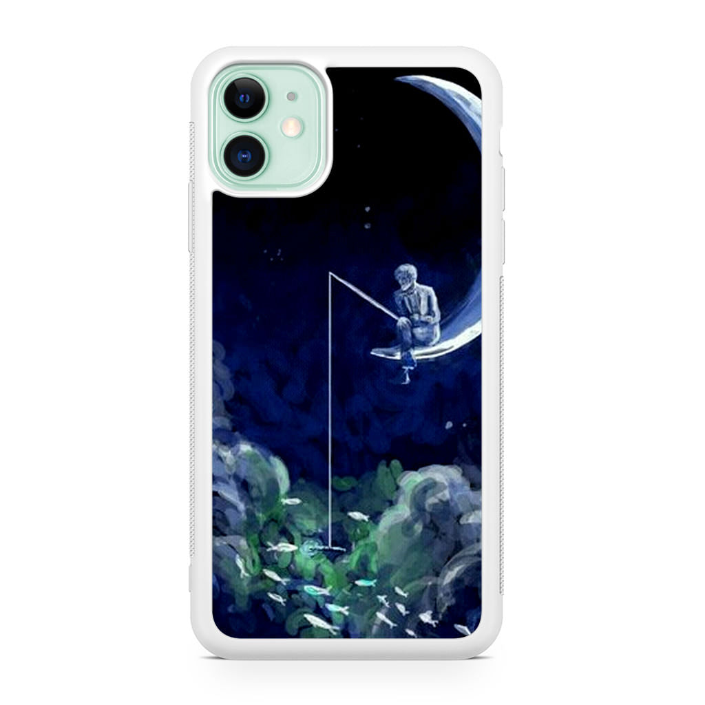 Tardis Walking To The Moon iPhone 11 Case