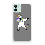 Unicorn Dabbing Grey iPhone 11 Case