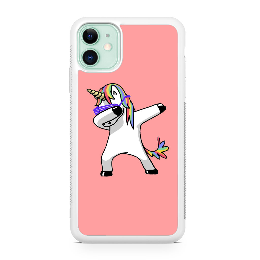 Unicorn Dabbing Pink iPhone 11 Case