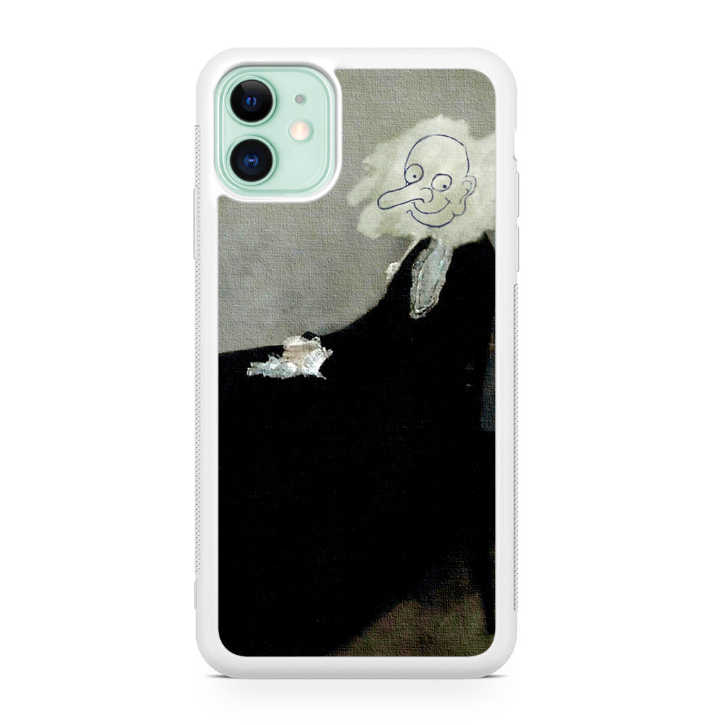 Whistler's Mother by Mr. Bean iPhone 12 Case