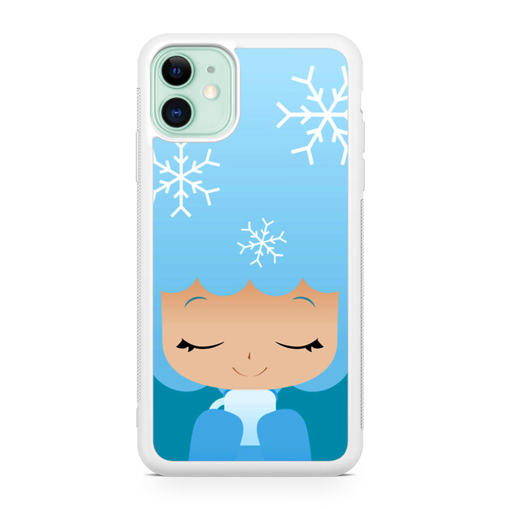 Winter Afro Girl iPhone 12 mini Case