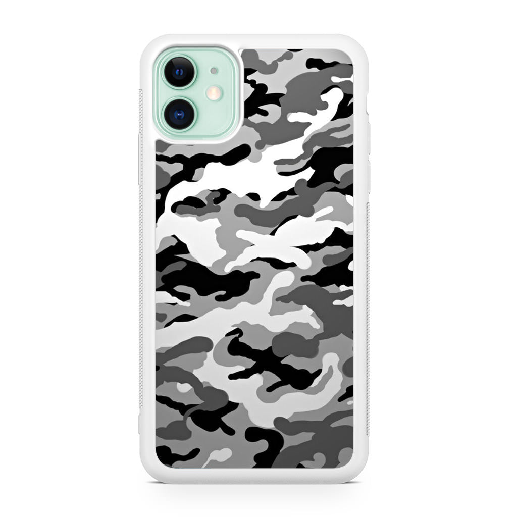 Winter Army Camo iPhone 12 mini Case
