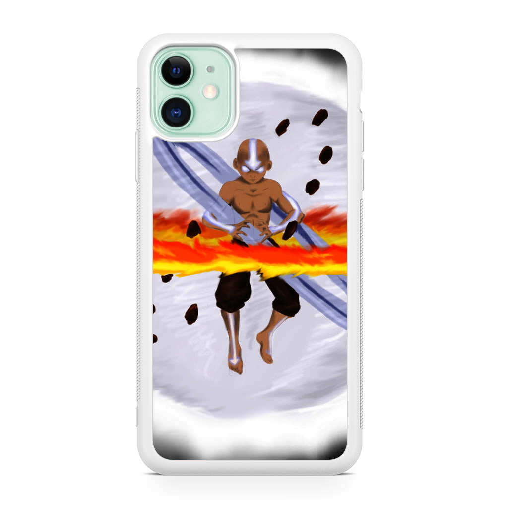 Avatar Aang Controls Four Elements iPhone 12 Case