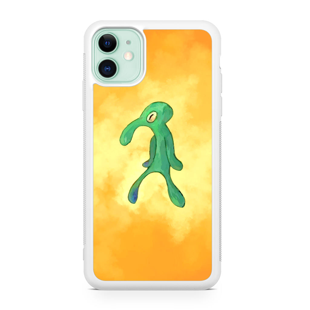 Bold and Brash Squidward Painting iPhone 11 Case