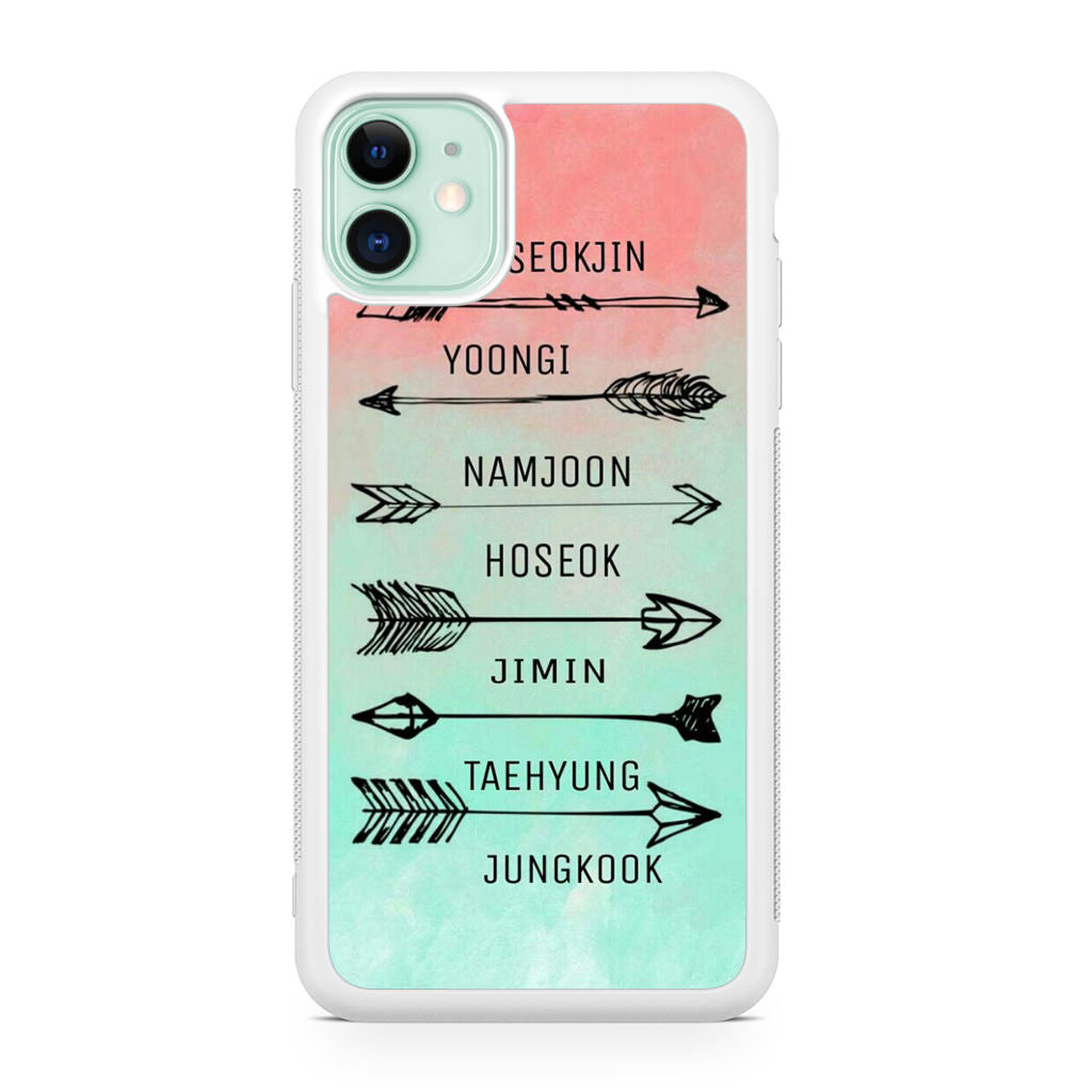 BTS Members Name iPhone 12 mini Case