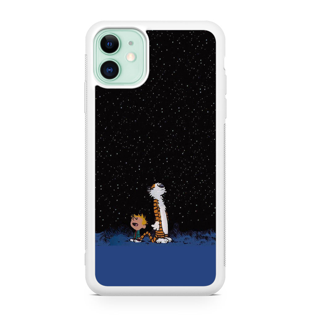 Calvin and Hobbes Space iPhone 11 Case
